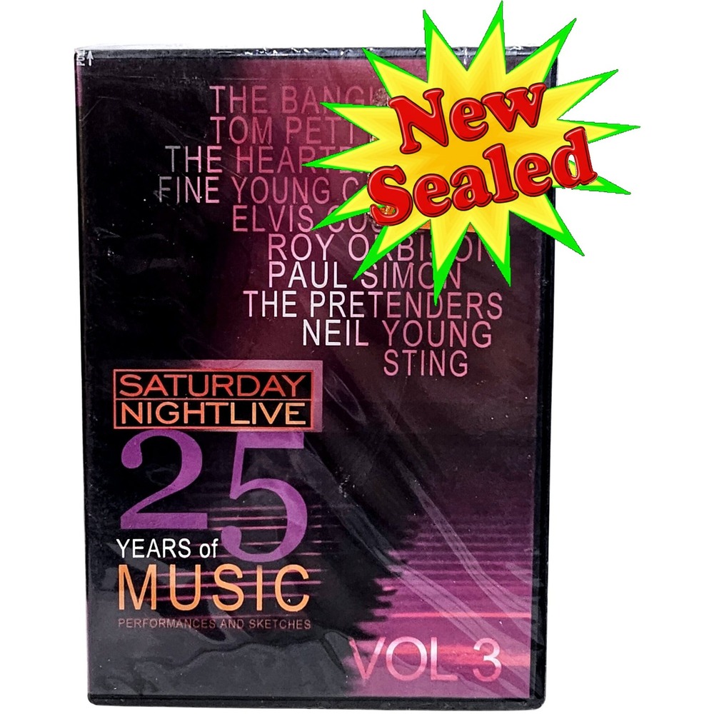 SNL 25 Years of Music Vol 3 DVD‎ New Sealed Tom Petty Neil Young